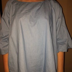 Denim-like Loose Top